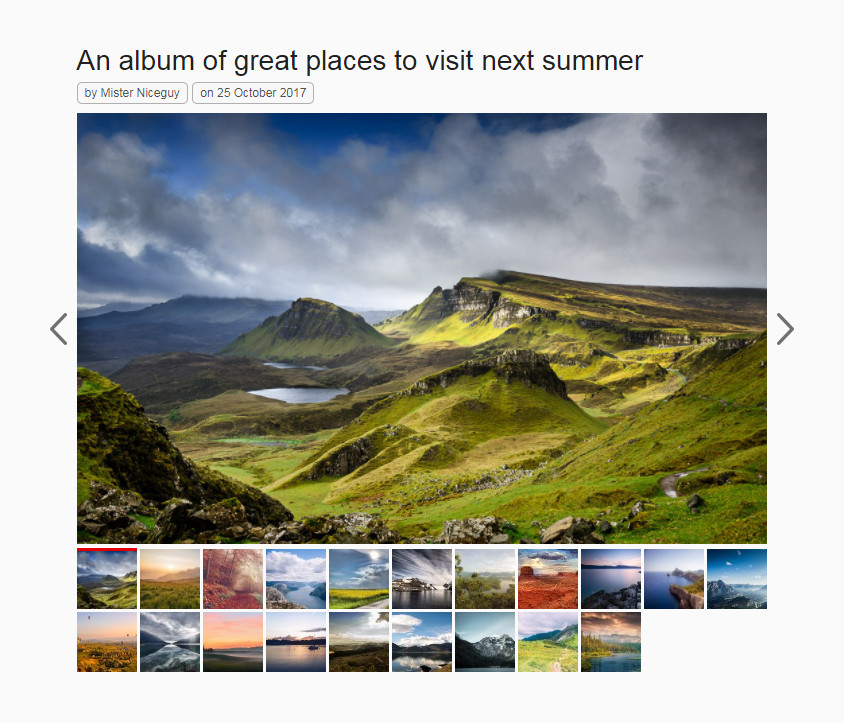 Nice Gallery for WordPress 一款非常实用的用于带缩略图展示产品的画廊插件-云典网