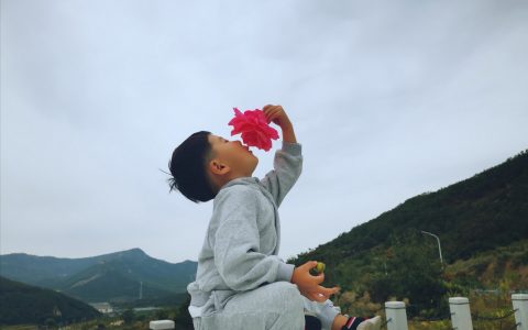 国庆节里口山品茶拍照